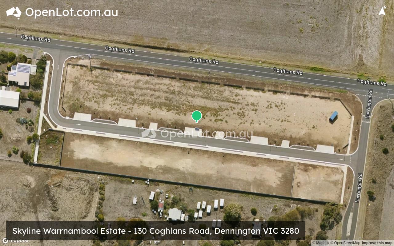 Satellite image for Skyline Warrnambool Estate - 130 Coghlans Road, Dennington VIC 3280