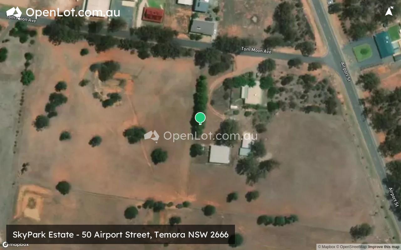 Satellite image for SkyPark Estate - 50 Airport Street, Temora NSW 2666
