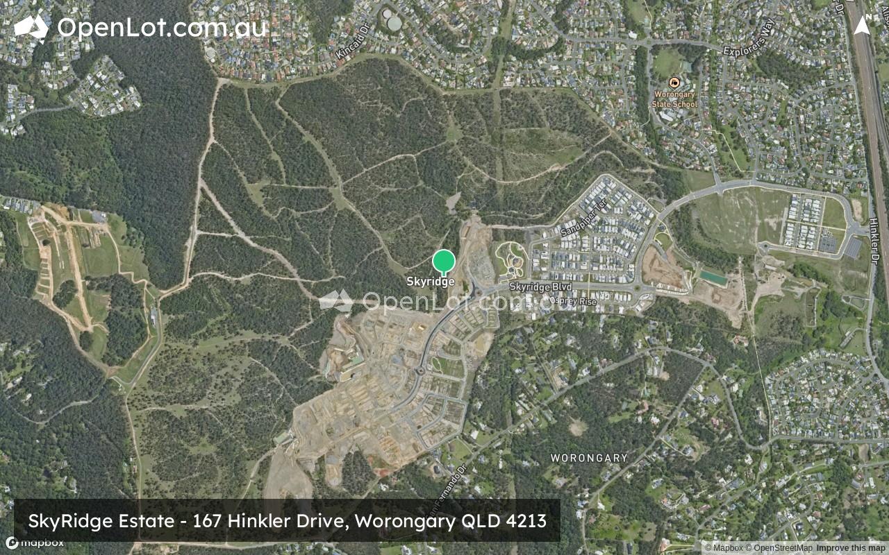 Satellite image for SkyRidge Estate - 167 Hinkler Drive, Worongary QLD 4213