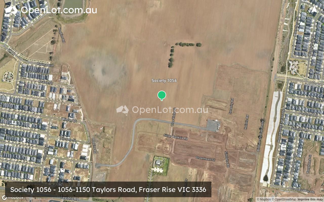 Satellite image for Society 1056 - 1056-1150 Taylors Road, Fraser Rise VIC 3336