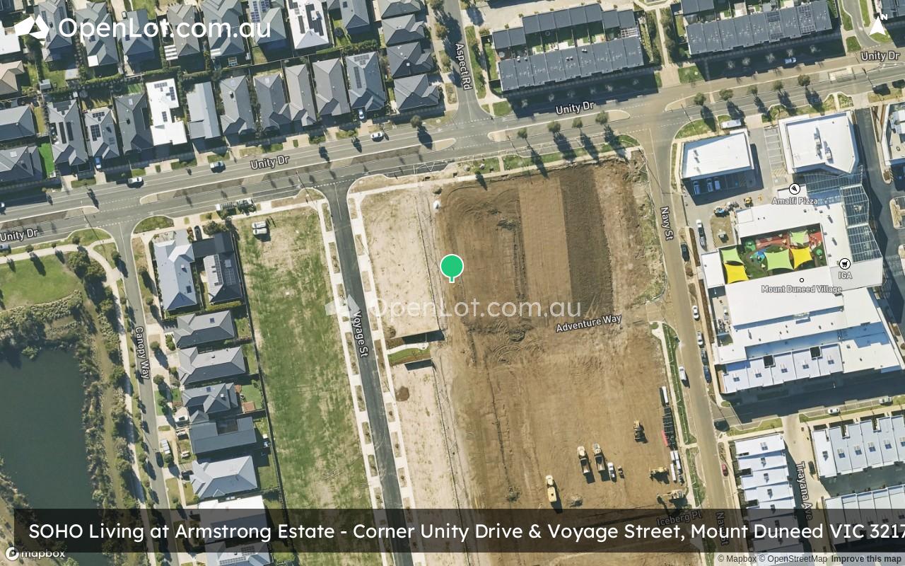 Satellite image for SOHO Living at Armstrong Estate - Corner Unity Drive & Voyage Street, Mount Duneed VIC 3217