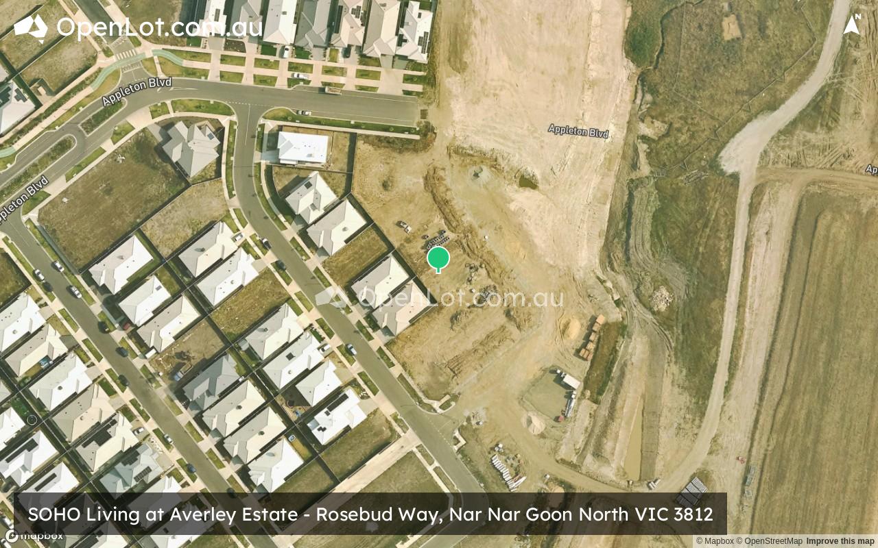 Satellite image for SOHO Living at Averley Estate - Rosebud Way, Nar Nar Goon North VIC 3812