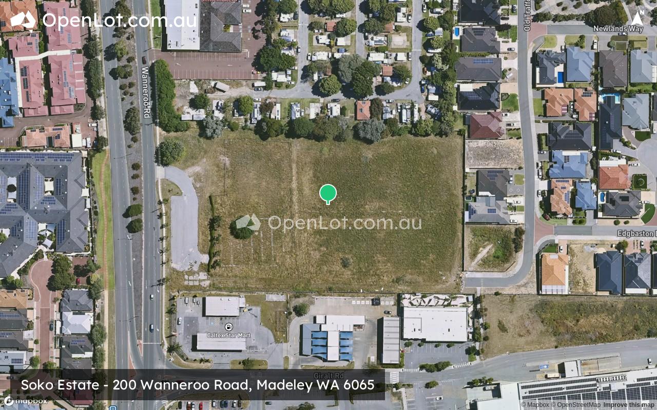 Satellite image for Soko Estate - 200 Wanneroo Road, Madeley WA 6065