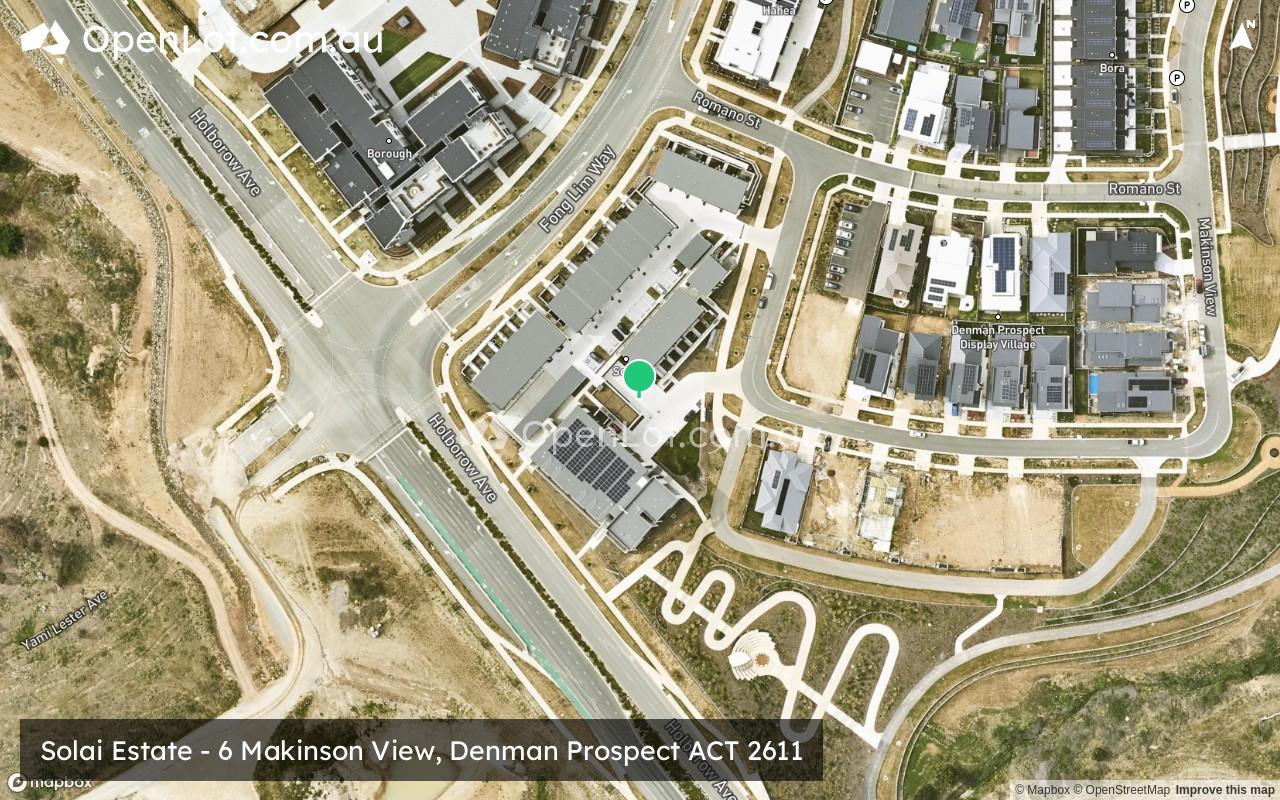Satellite image for Solai Estate - 6 Makinson View, Denman Prospect ACT 2611