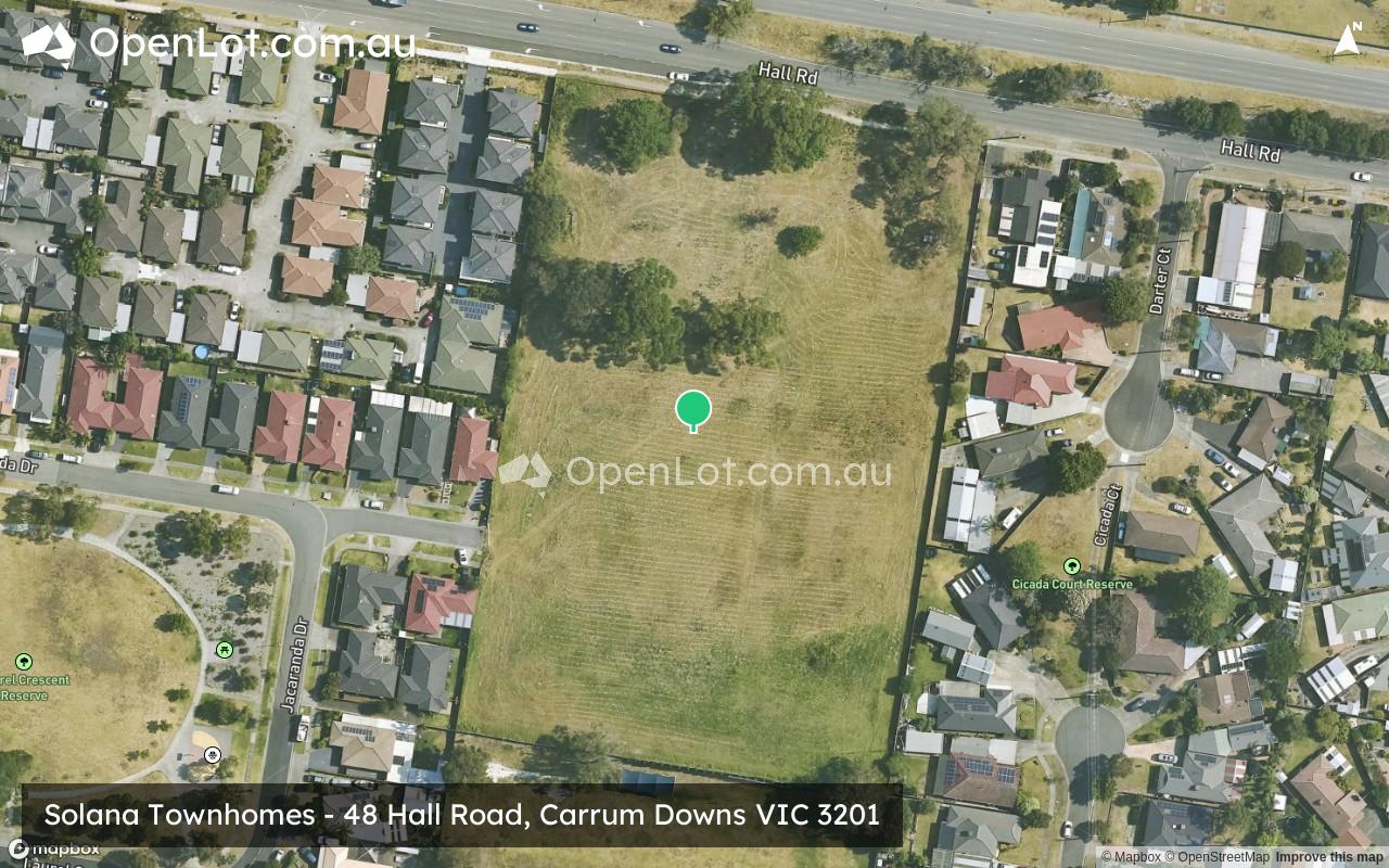 Satellite image for 42 Hall Road, Carrum Downs VIC 3201