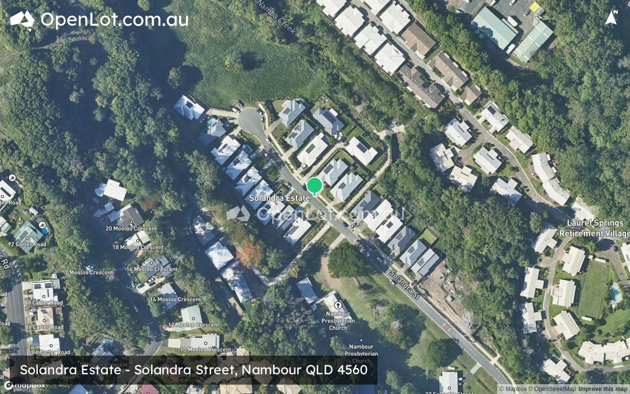 Satellite image for Solandra Estate - Solandra Street, Nambour QLD 4560