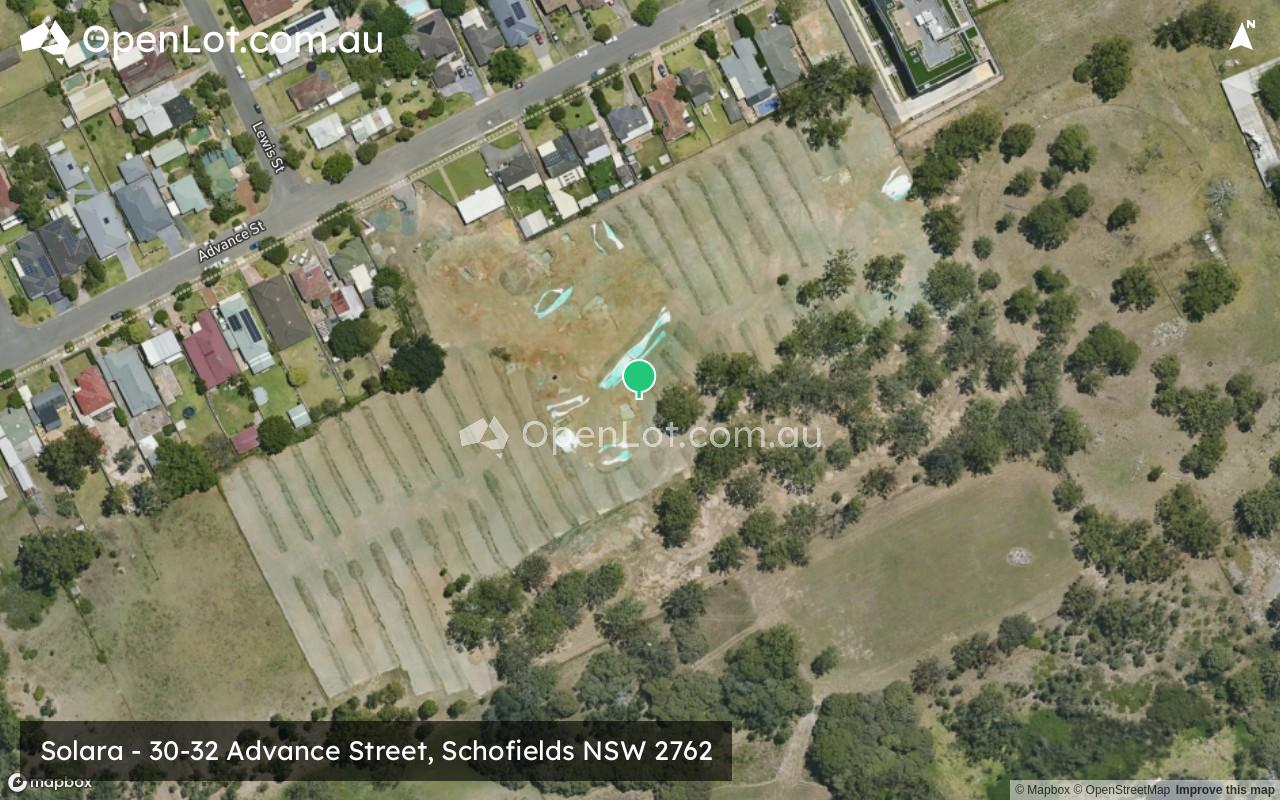 Satellite image for 30-32 Advance Street, Schofields NSW 2762