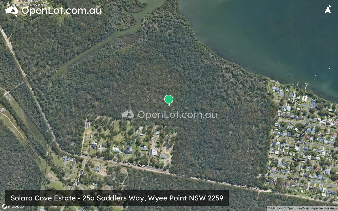 Satellite image for Solara Cove Estate - 25a Saddlers Way, Wyee Point NSW 2259