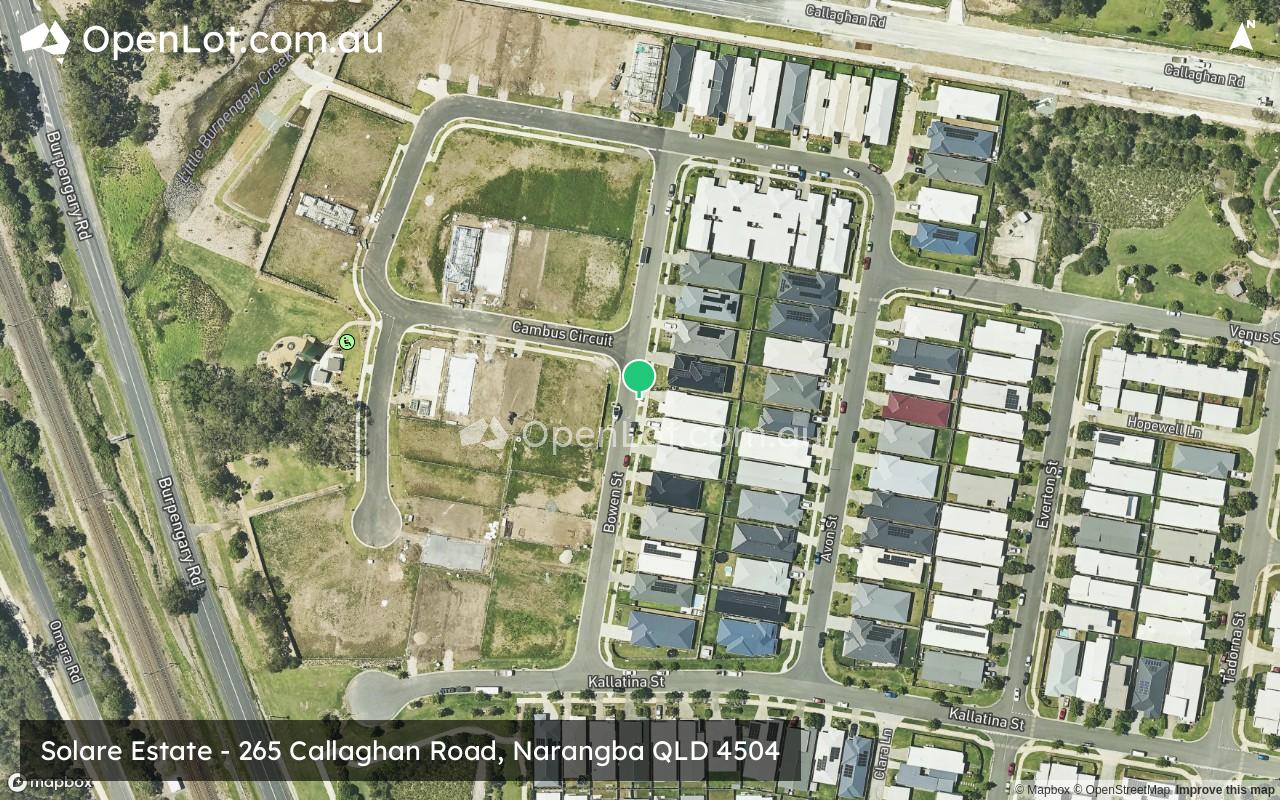 Satellite image for Solare Estate - 265 Callaghan Road, Narangba QLD 4504