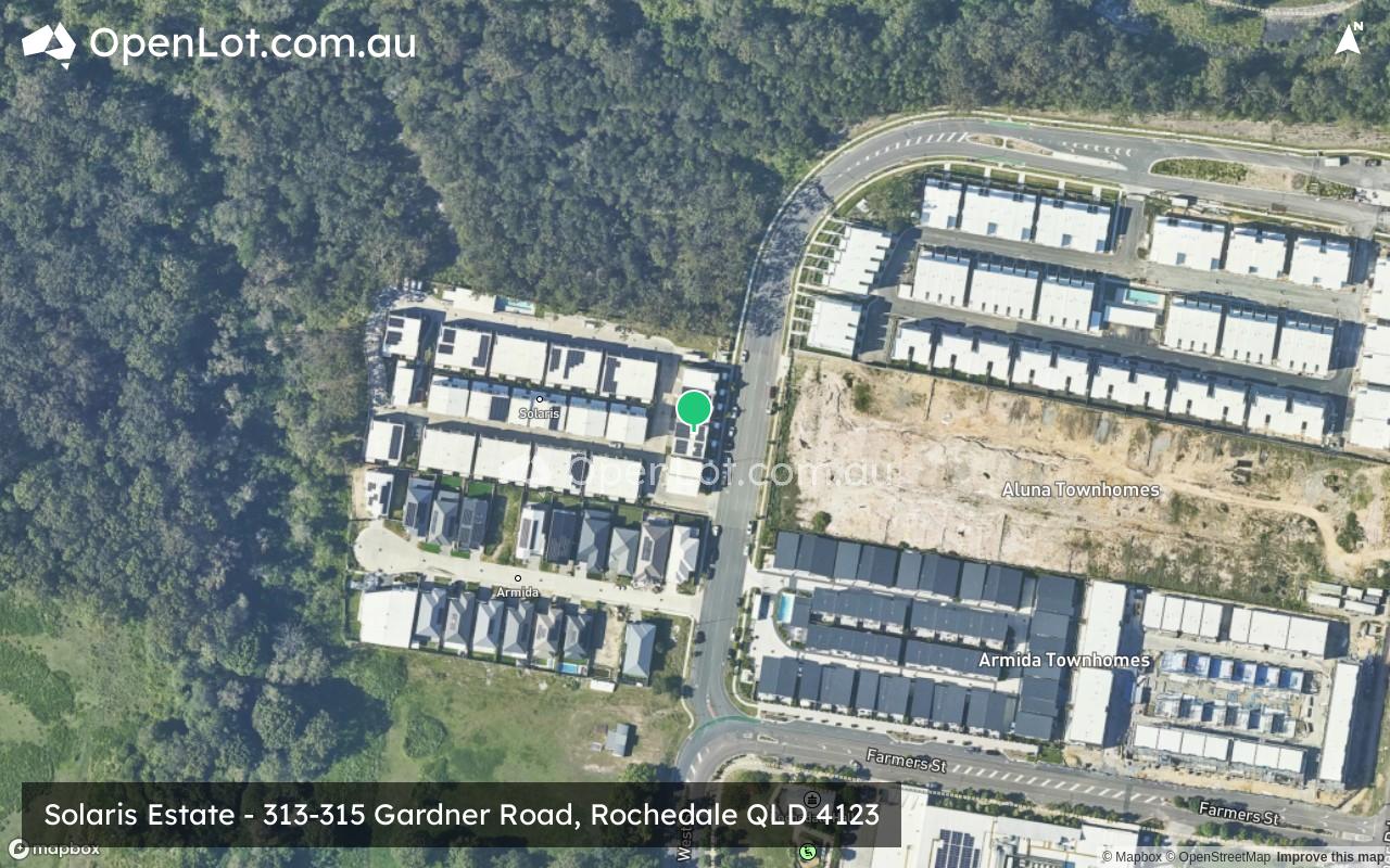 Satellite image for Solaris Estate - 313-315 Gardner Road, Rochedale QLD 4123
