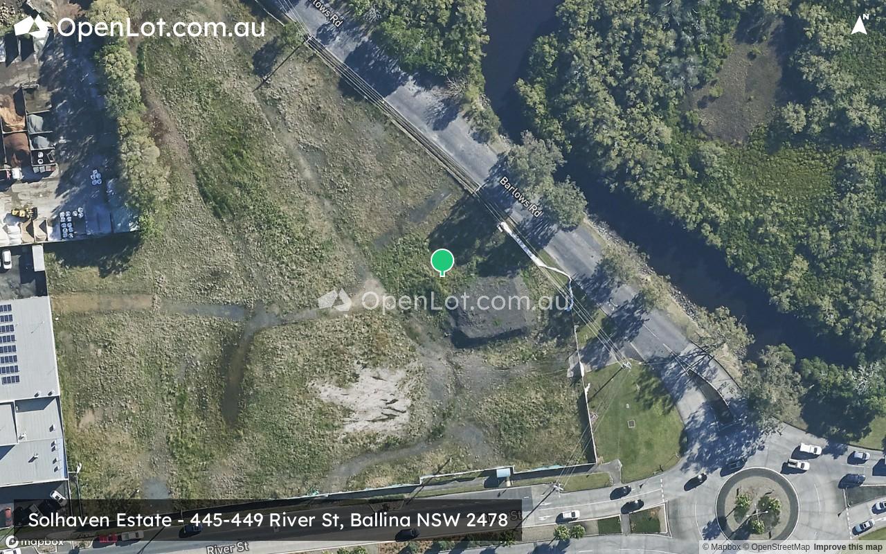 Satellite image for Solhaven Estate - 445-449 River St, Ballina NSW 2478