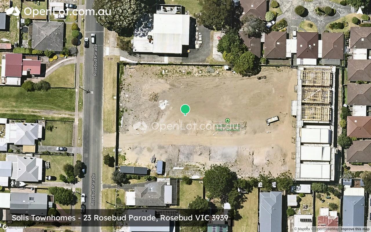 Satellite image for Solis Townhomes - 23 Rosebud Parade, Rosebud VIC 3939
