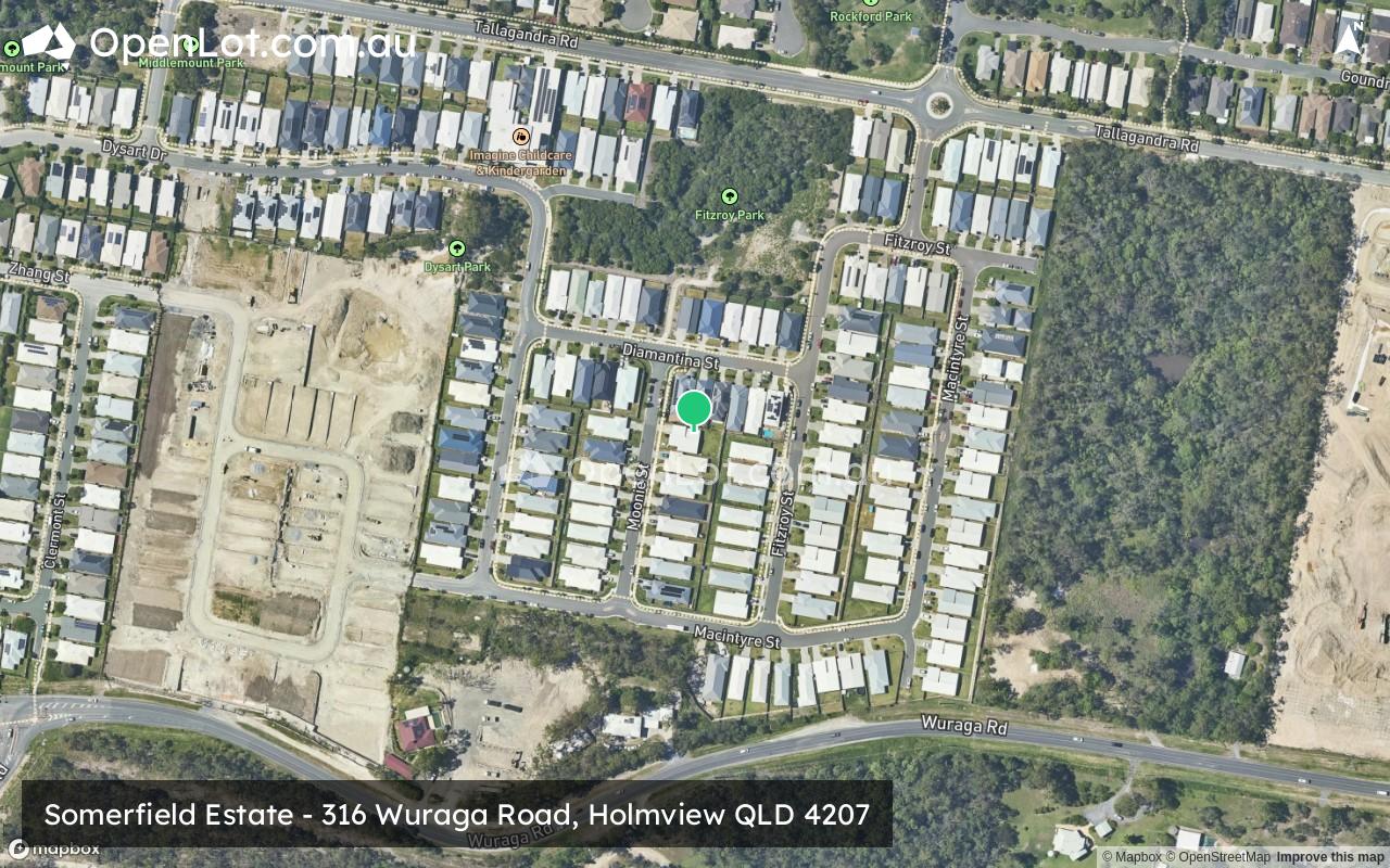Satellite image for Somerfield Estate - 316 Wuraga Road, Holmview QLD 4207