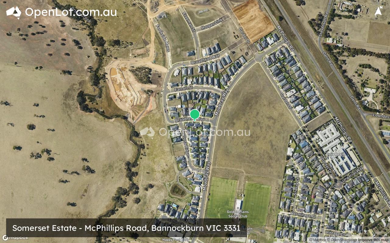 Satellite image for Somerset Estate - McPhillips Road, Bannockburn VIC 3331