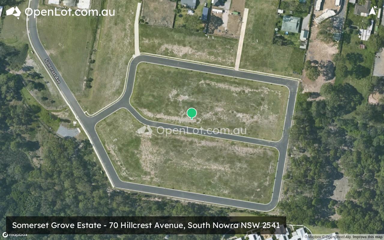 Satellite image for Somerset Grove Estate - 70 Hillcrest Avenue, South Nowra NSW 2541