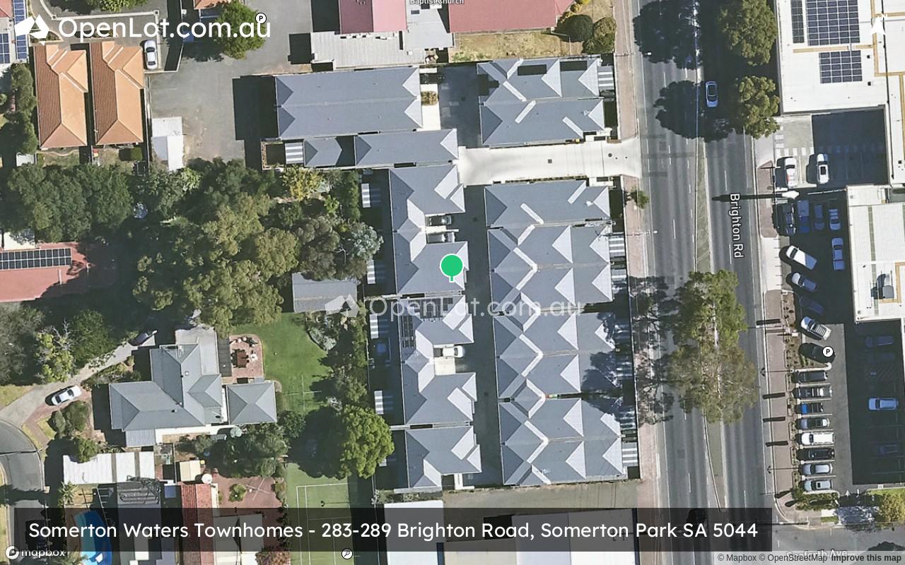 Satellite image for Somerton Waters Townhomes - 283-289 Brighton Road, Somerton Park SA 5044