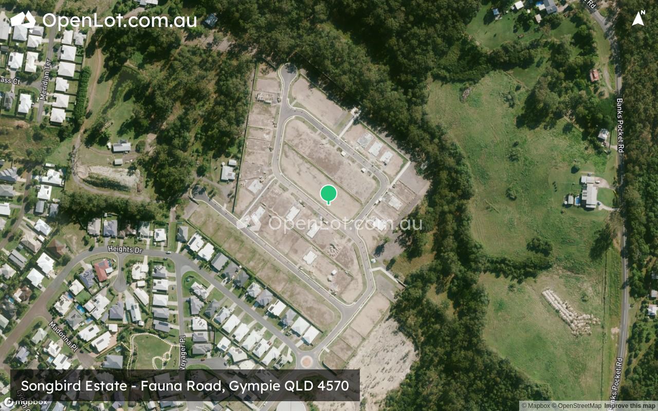 Satellite image for Songbird Estate - Fauna Road, Gympie QLD 4570