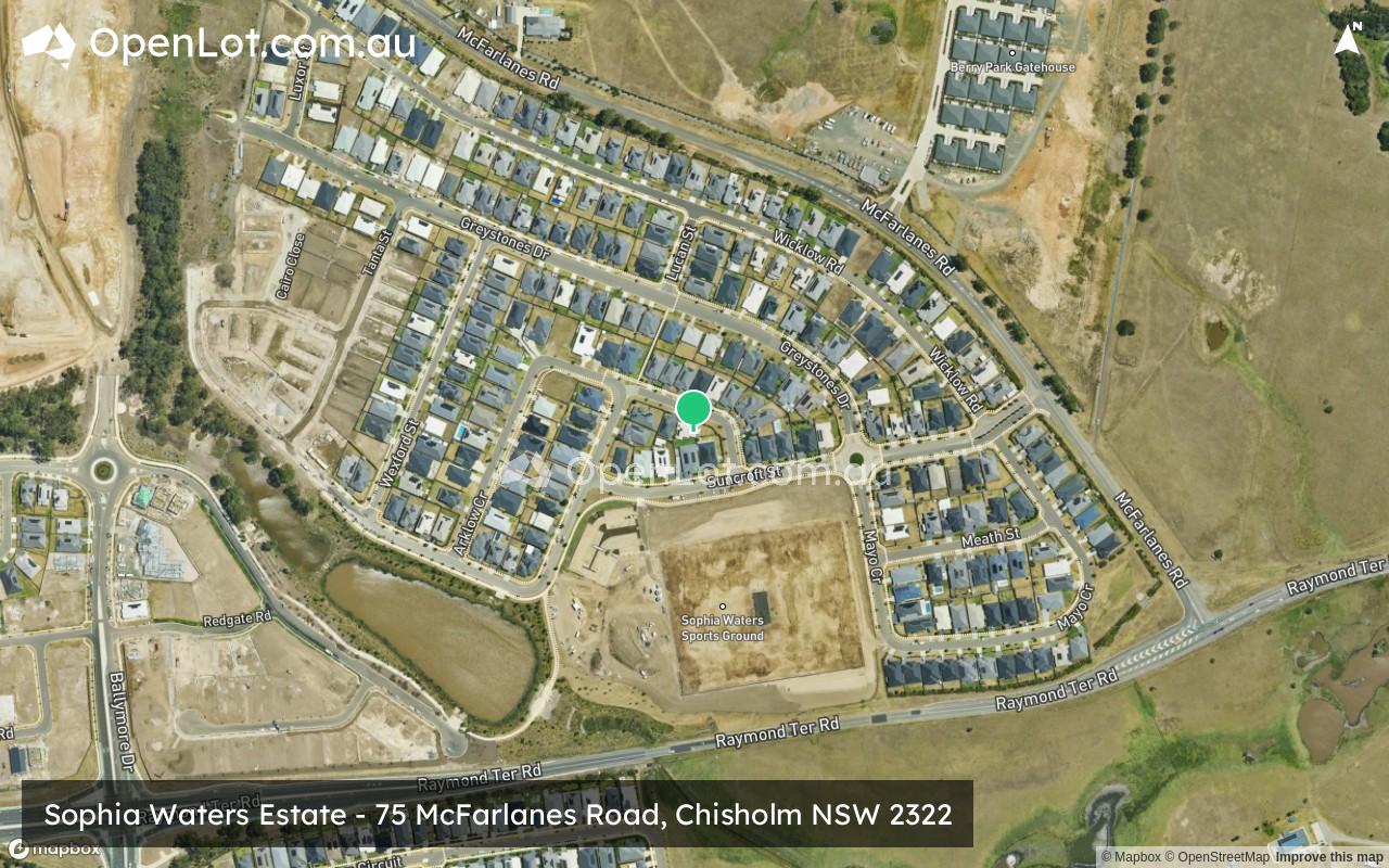 Satellite image for Sophia Waters Estate - 75 McFarlanes Road, Chisholm NSW 2322