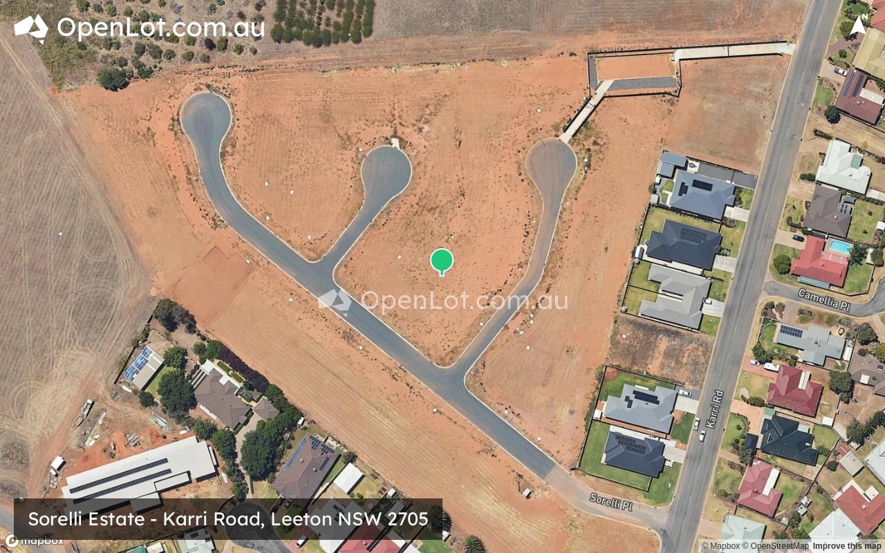 Satellite image for Sorelli Estate - Karri Road, Leeton NSW 2705