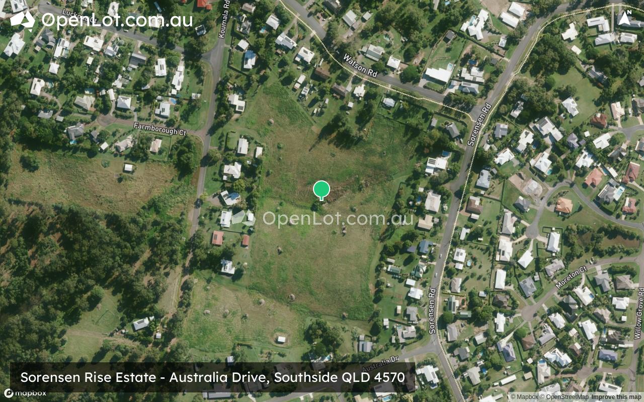 Satellite image for Sorensen Rise Estate - Australia Drive, Southside QLD 4570
