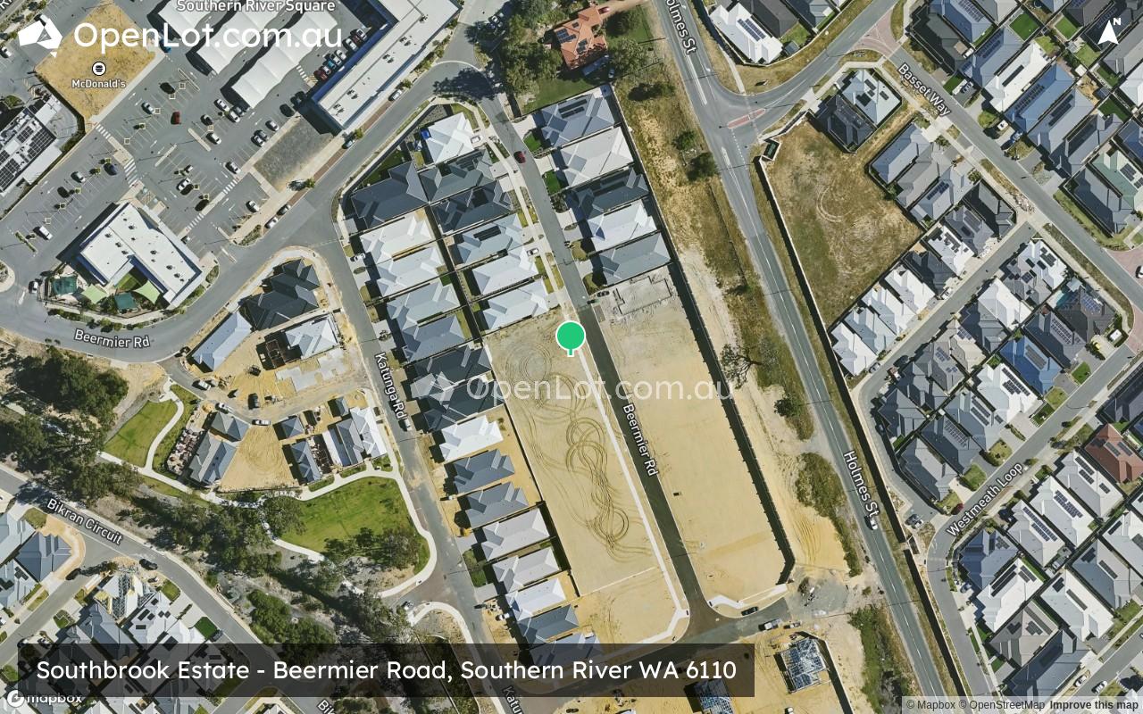 Satellite image for Southbrook Estate - Beermier Road, Southern River WA 6110