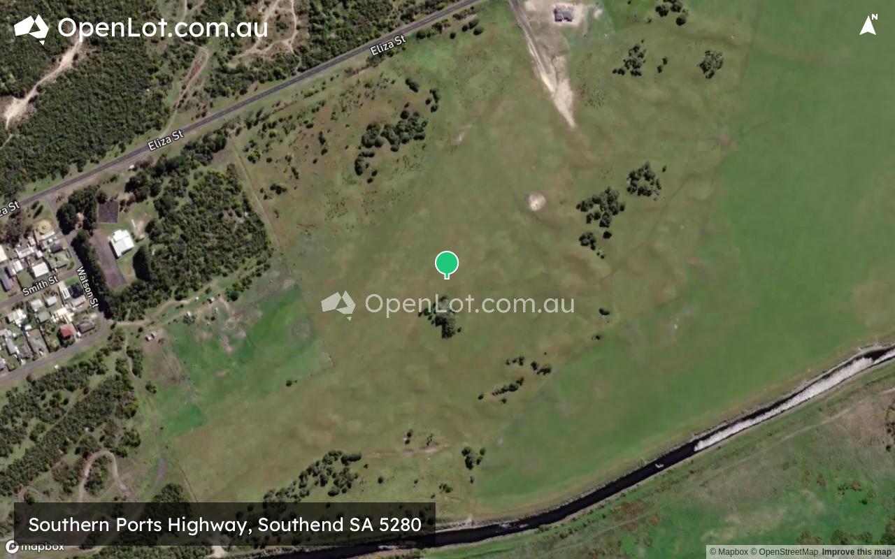 Satellite image for Southern Ports Highway, Southend SA 5280