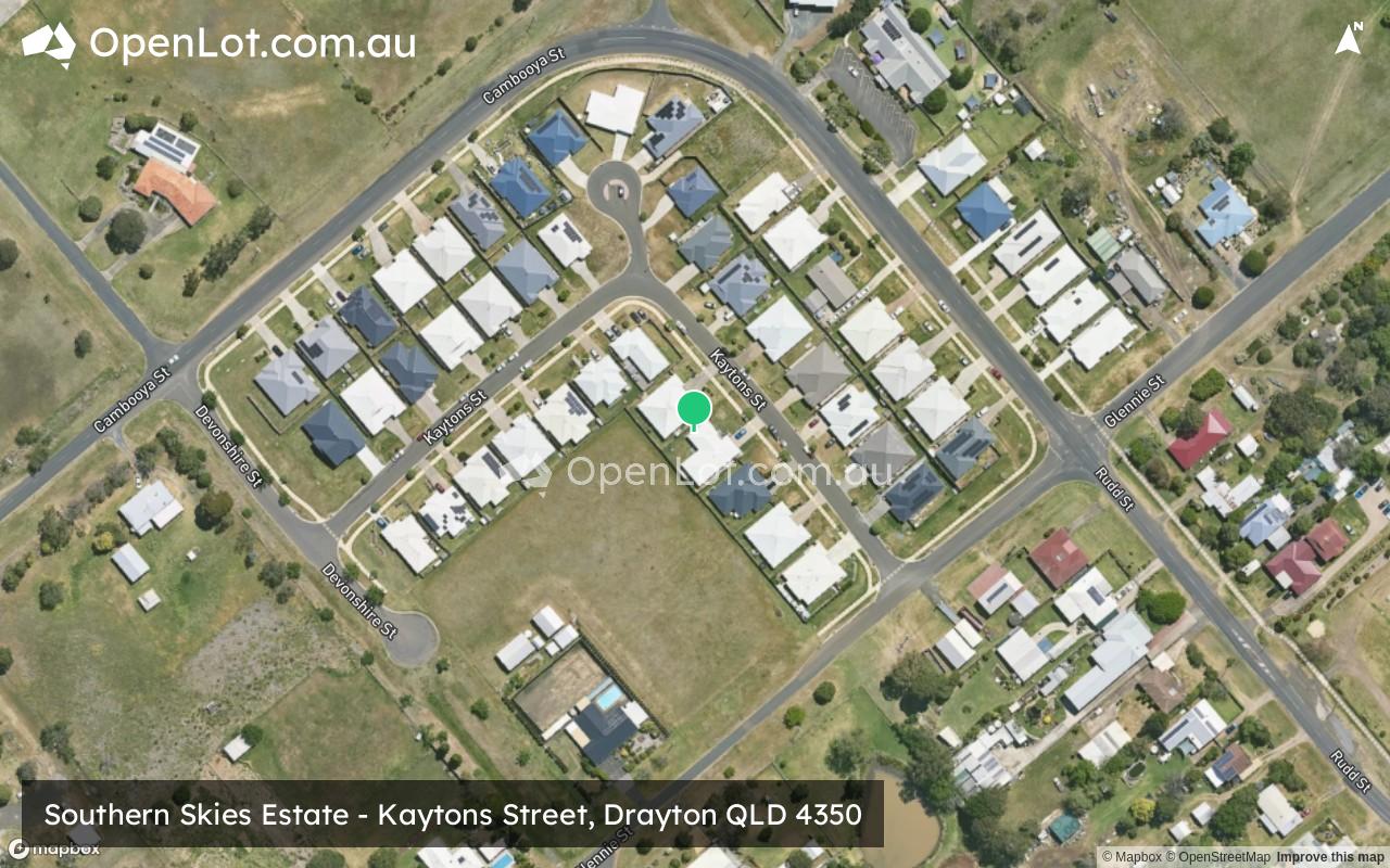 Satellite image for Southern Skies Estate - Kaytons Street, Drayton QLD 4350