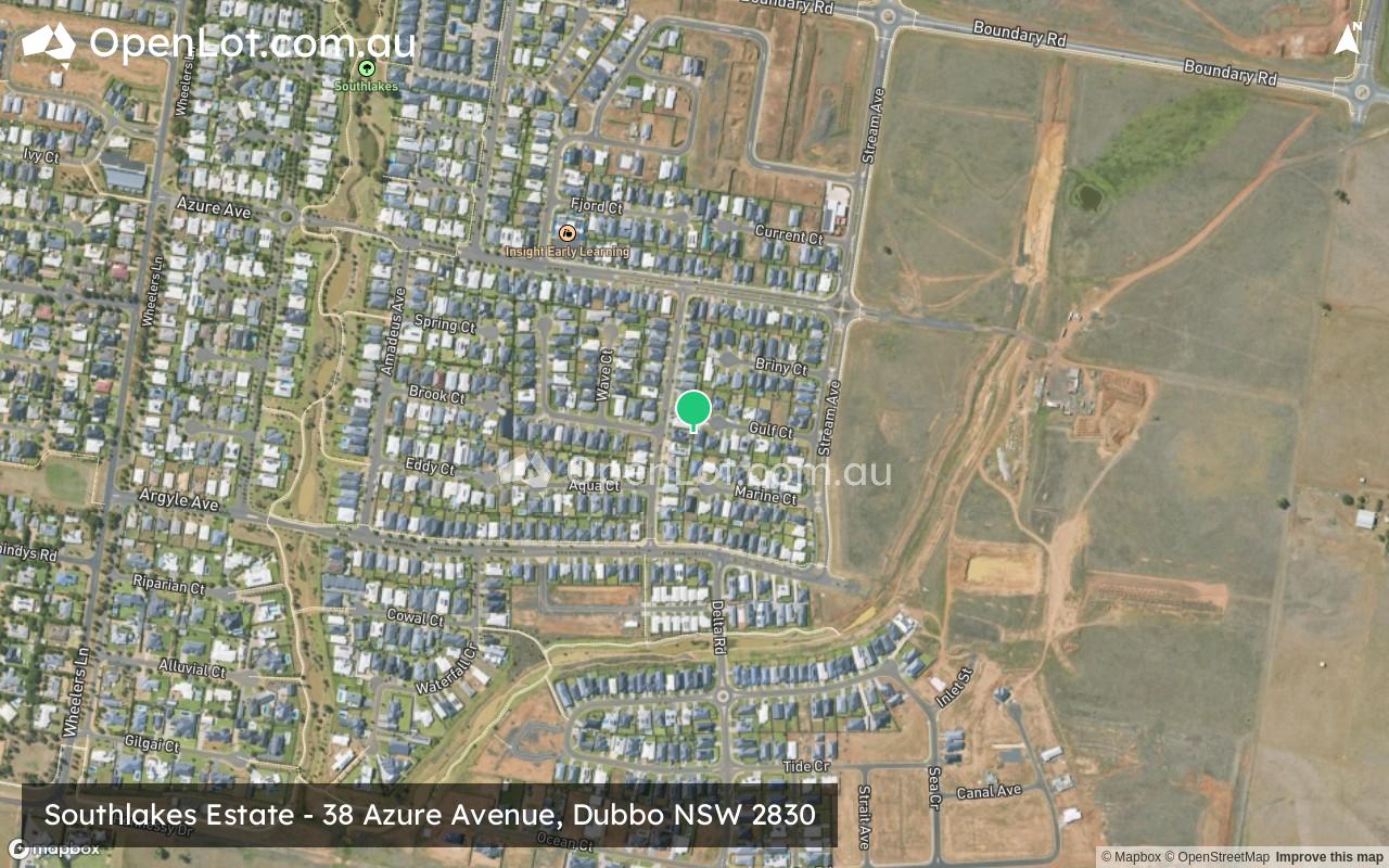 Satellite image for Southlakes Estate - 38 Azure Avenue, Dubbo NSW 2830