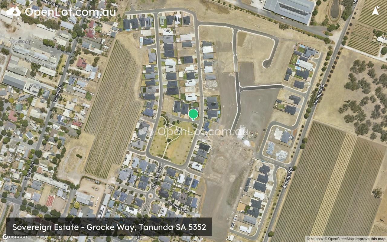 Satellite image for Sovereign Estate - Grocke Way, Tanunda SA 5352