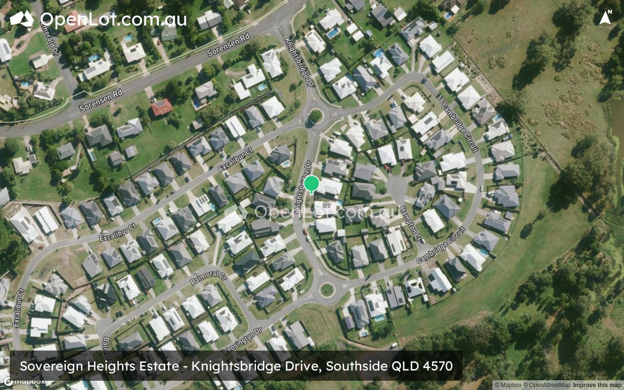 Satellite image for Sovereign Heights Estate - Knightsbridge Drive, Southside QLD 4570