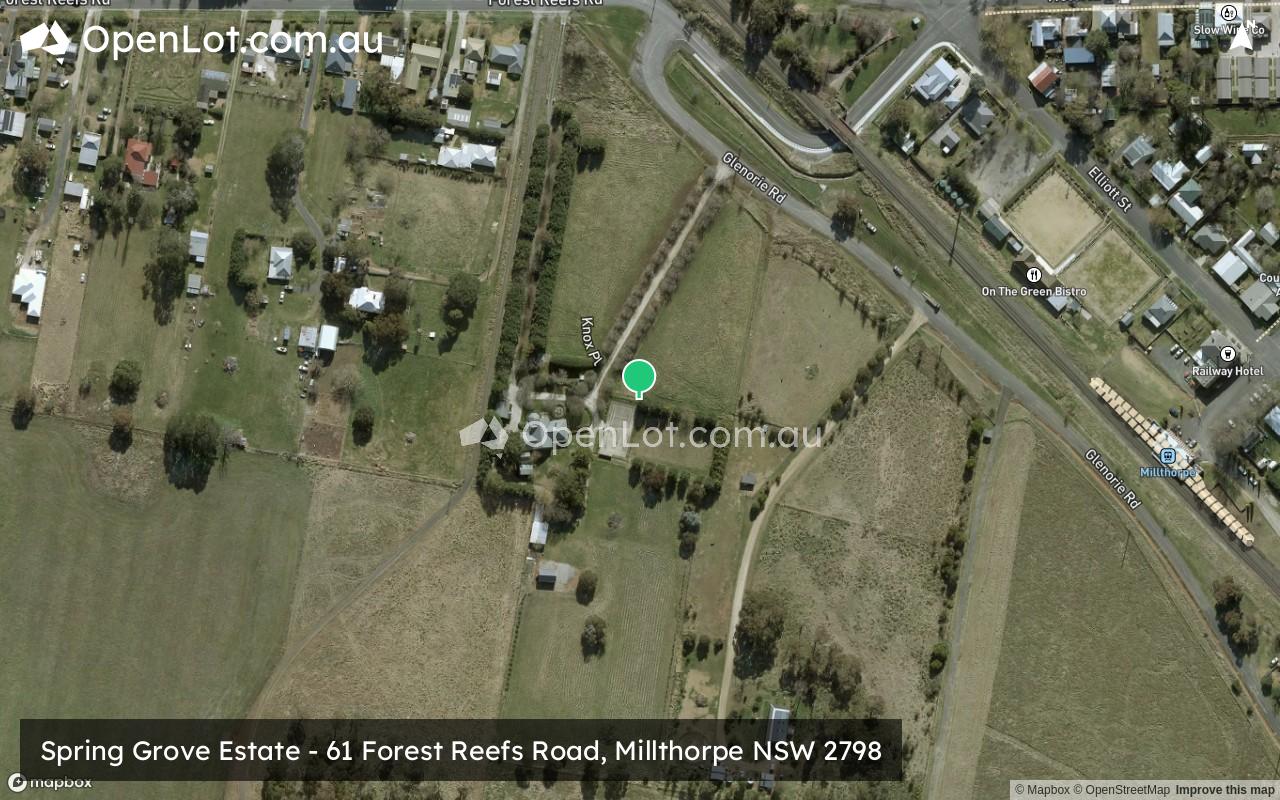 Satellite image for Spring Grove Estate - 61 Forest Reefs Road, Millthorpe NSW 2798