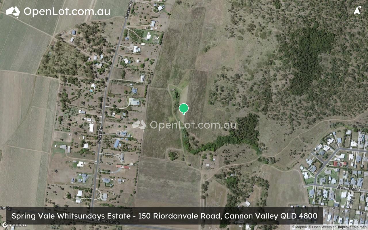 Satellite image for Spring Vale Whitsundays Estate - 150 Riordanvale Road, Cannon Valley QLD 4800
