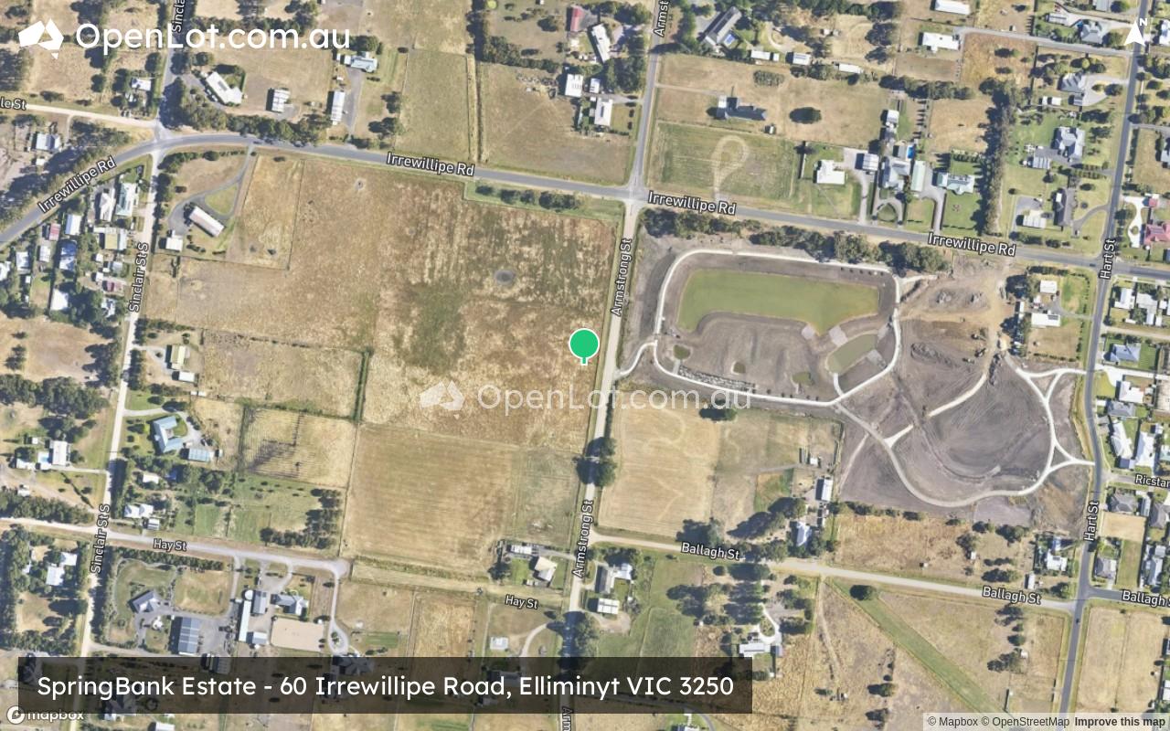 Satellite image for SpringBank Estate - 60 Irrewillipe Road, Elliminyt VIC 3250