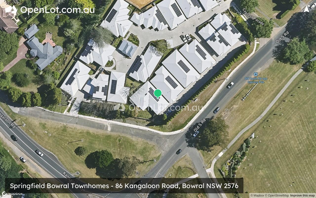 Satellite image for Springfield Bowral Townhomes - 86 Kangaloon Road, Bowral NSW 2576