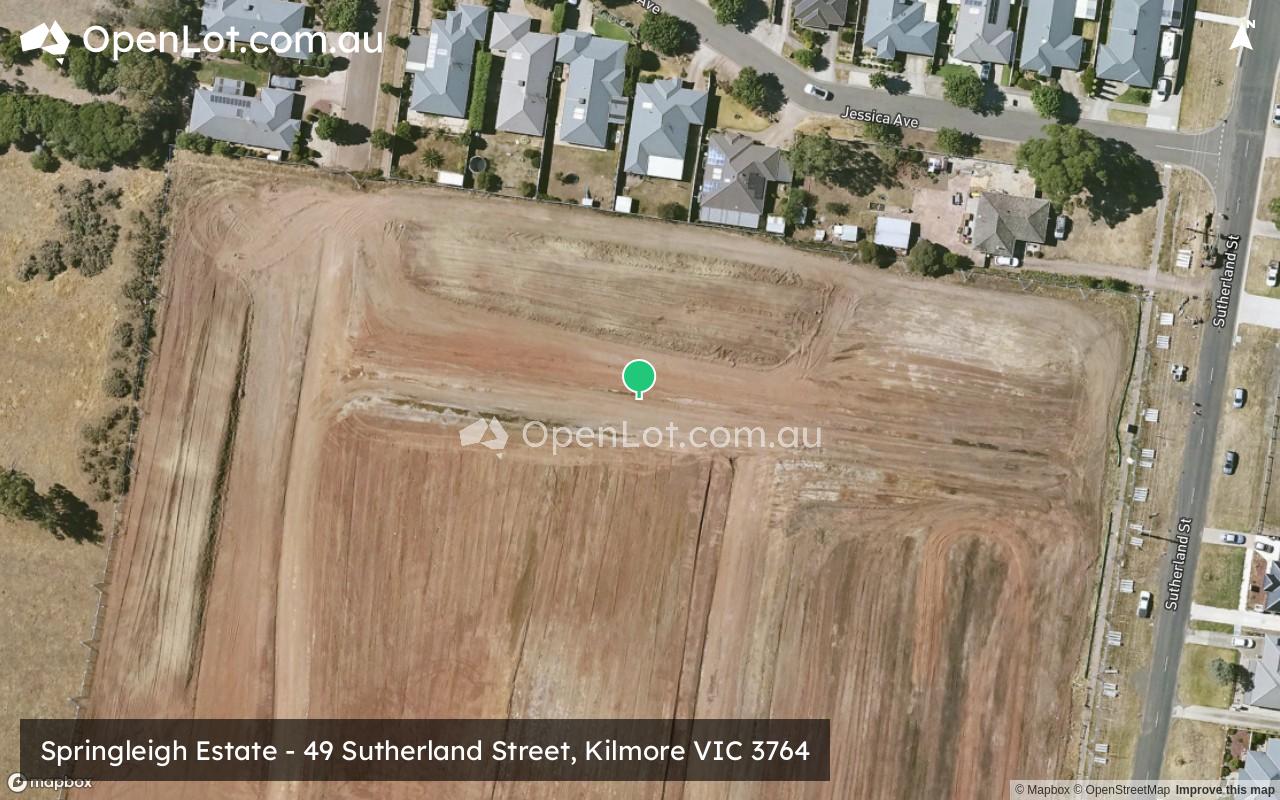 Satellite image for Springleigh Estate - 49 Sutherland Street, Kilmore VIC 3764