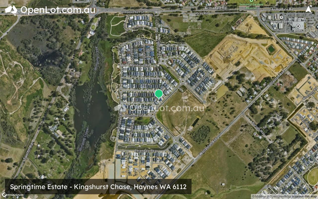 Satellite image for Springtime Estate - Kingshurst Chase, Haynes WA 6112