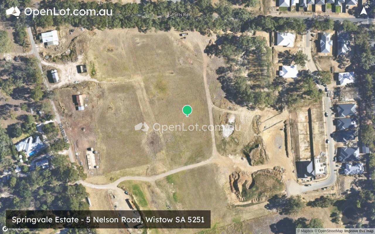 Satellite image for Springvale Estate - 5 Nelson Road, Wistow SA 5251