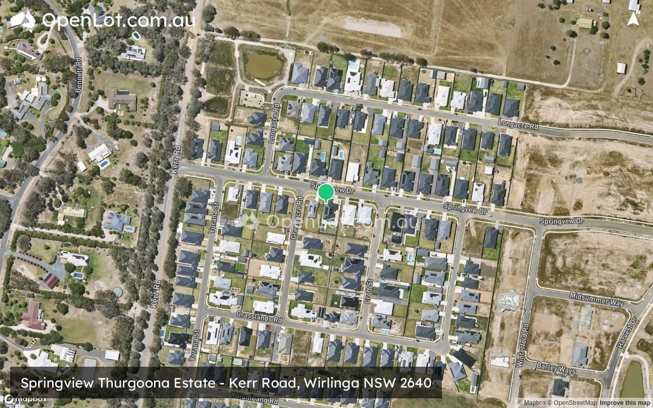 Satellite image for Springview Thurgoona Estate - Kerr Road, Wirlinga NSW 2640