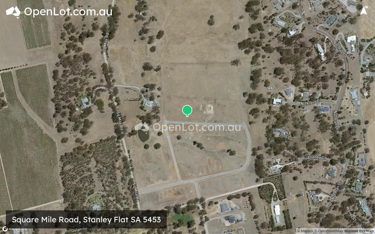 Satellite image for Square Mile Road, Stanley Flat SA 5453
