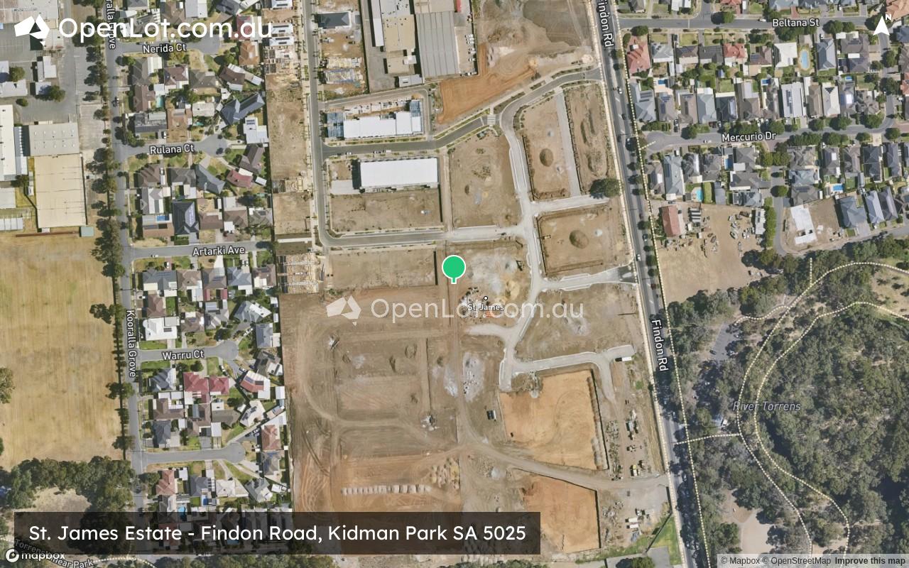 Satellite image for St. James Estate - Findon Road, Kidman Park SA 5025