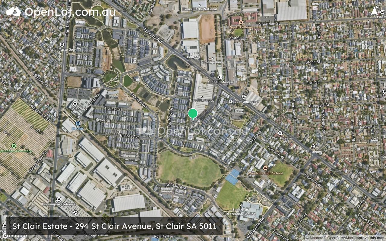 Satellite image for St Clair Estate - 294 St Clair Avenue, St Clair SA 5011