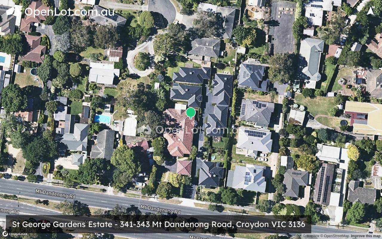 Satellite image for St George Gardens Estate - 341-343 Mt Dandenong Road, Croydon VIC 3136