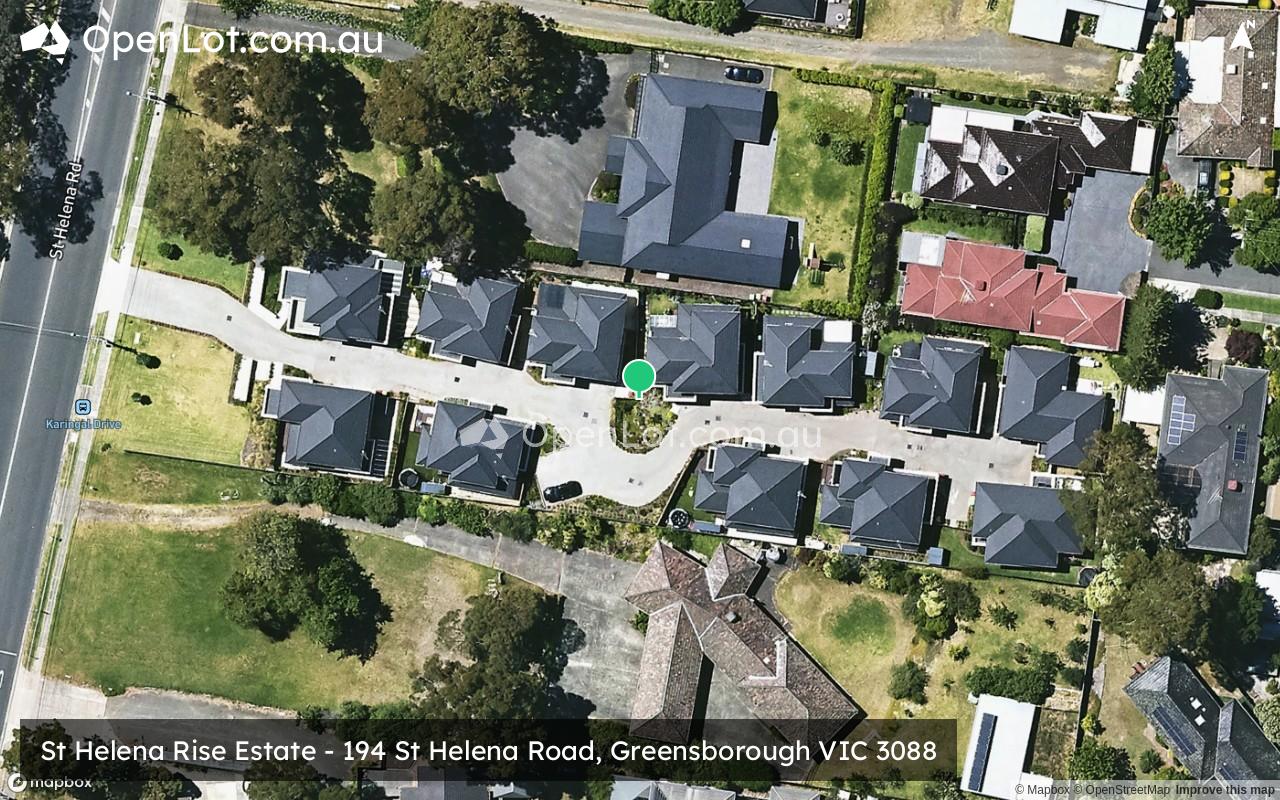Satellite image for St Helena Rise Estate - 194 St Helena Road, Greensborough VIC 3088