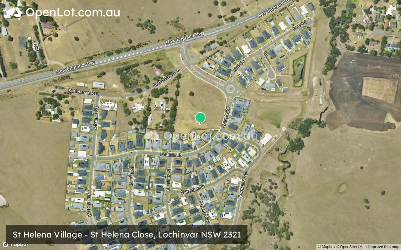 Satellite image for St Helena Village - St Helena Close, Lochinvar NSW 2321
