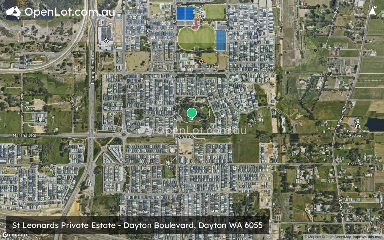 Satellite image for St Leonards Private Estate - Dayton Boulevard, Dayton WA 6055