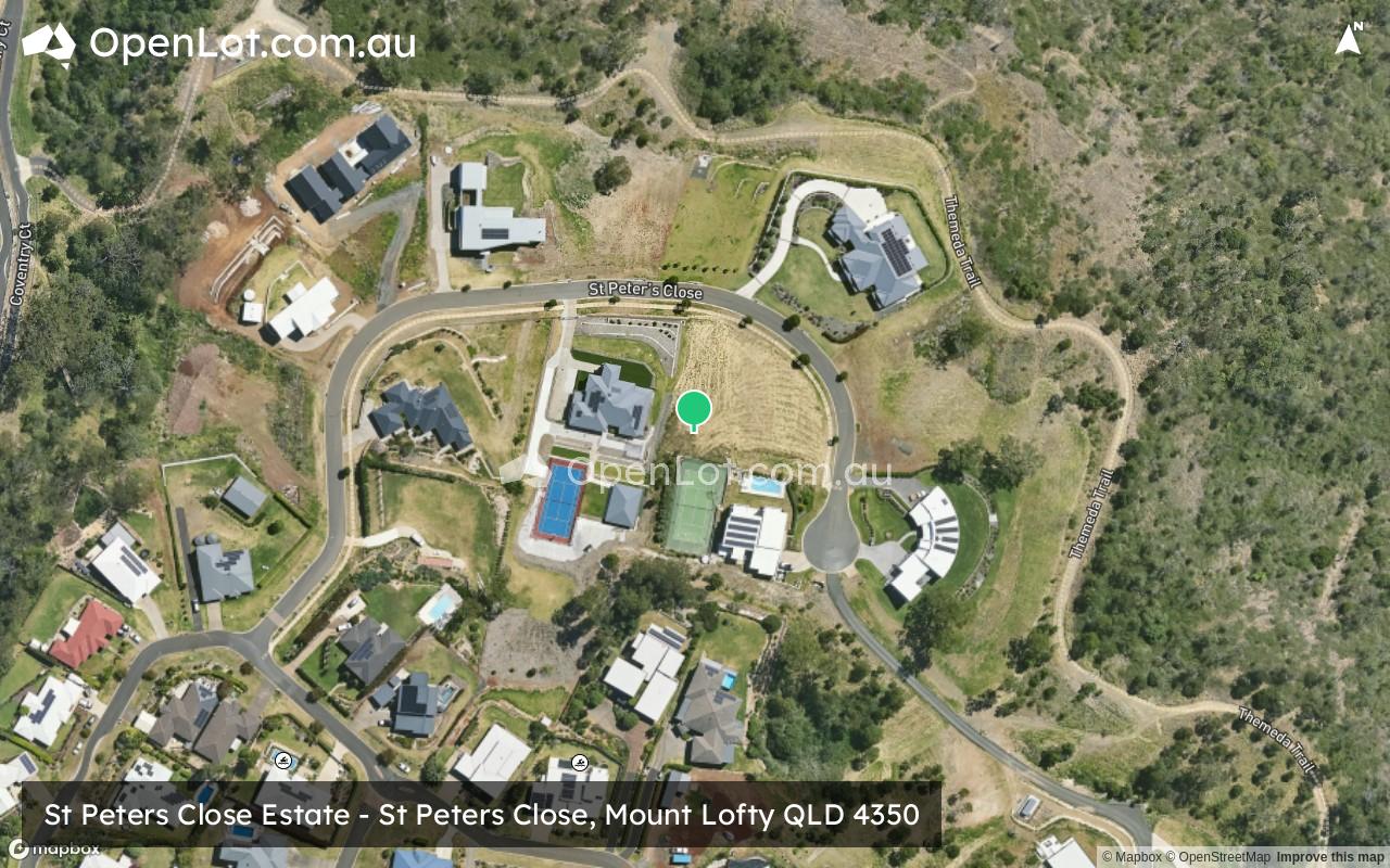 Satellite image for St Peters Close Estate - St Peters Close, Mount Lofty QLD 4350