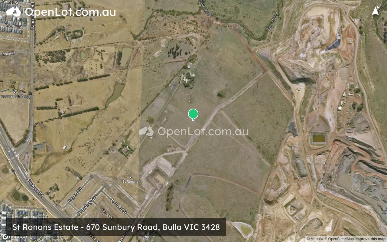 Satellite image for St Ronans Sunbury Estate - 670 Sunbury Road, Bulla VIC 3428