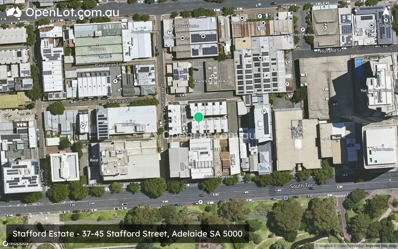 Satellite image for Stafford Estate - 37-45 Stafford Street, Adelaide SA 5000