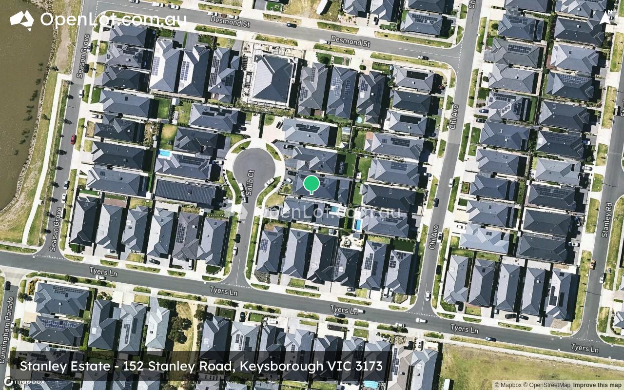 Satellite image for Stanley Estate - 152 Stanley Road, Keysborough VIC 3173