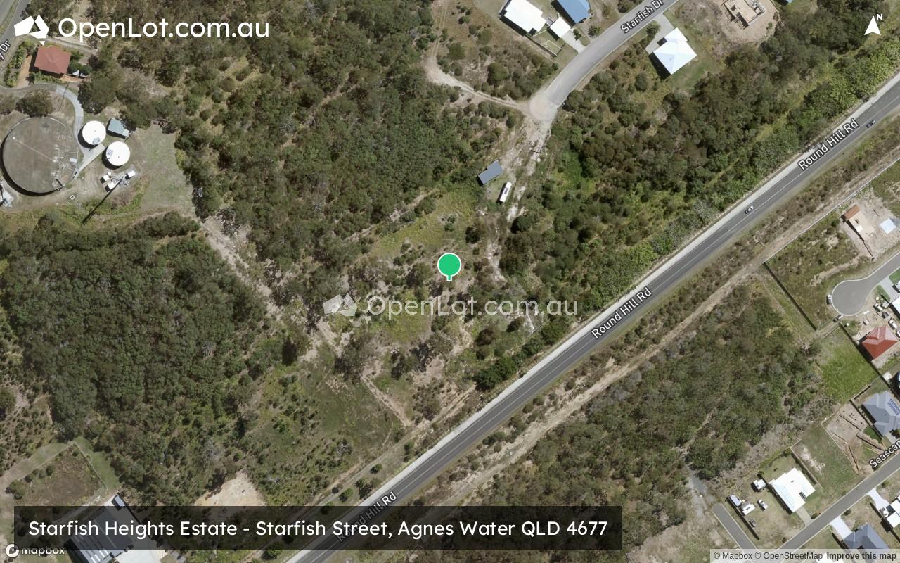 Satellite image for Starfish Heights Estate - Starfish Street, Agnes Water QLD 4677